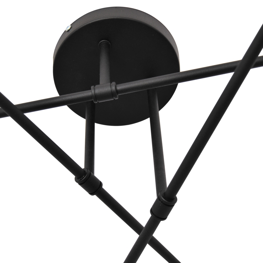 Candelabro integrado LED CAMBRIDGE 6xE27/8W/230V preto