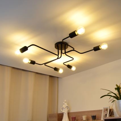 Candelabro integrado LED TUBE 6xE27/15W/230V