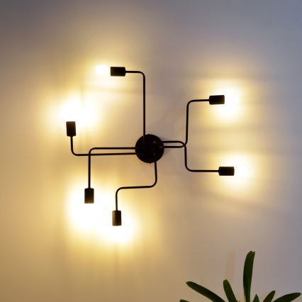 Candelabro integrado LED TUBE 6xE27/15W/230V