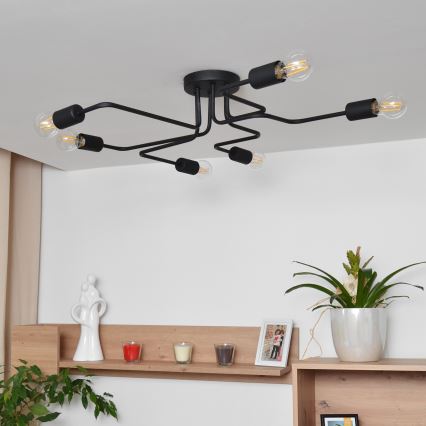 Candelabro integrado LED TUBE 6xE27/15W/230V