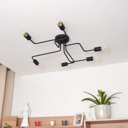 Candelabro integrado LED TUBE 6xE27/15W/230V