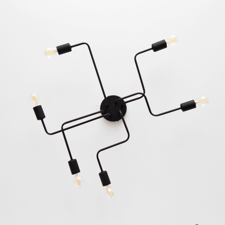 Candelabro integrado LED TUBE 6xE27/15W/230V