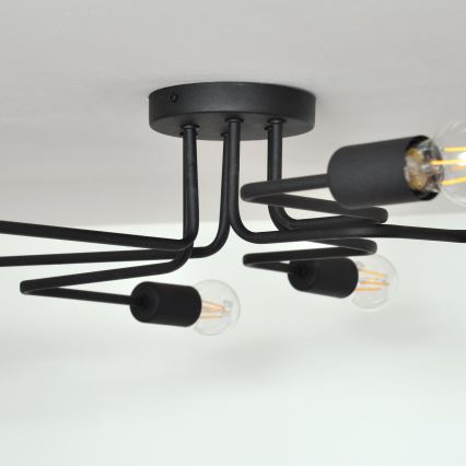 Candelabro integrado LED TUBE 6xE27/15W/230V