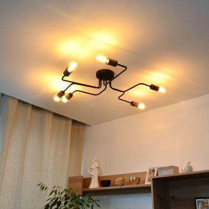 Candelabro integrado LED TUBE 6xE27/15W/230V