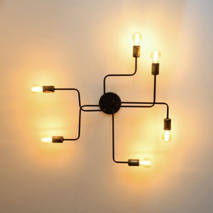 Candelabro integrado LED TUBE 6xE27/15W/230V