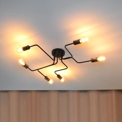 Candelabro integrado LED TUBE 6xE27/15W/230V