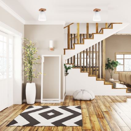 Candelabro integrado LULA 1xE27/60W/230V carvalho