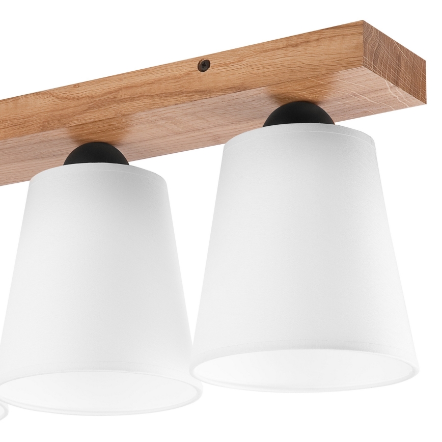 Candelabro integrado LULA 3xE27/60W/230V carvalho