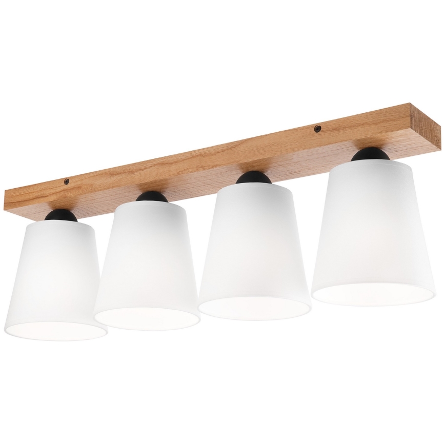 Candelabro integrado LULA 4xE27/60W/230V carvalho