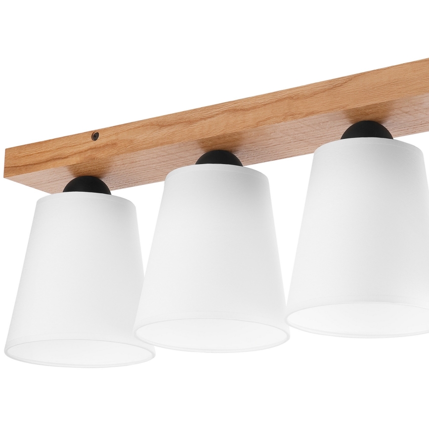 Candelabro integrado LULA 4xE27/60W/230V carvalho