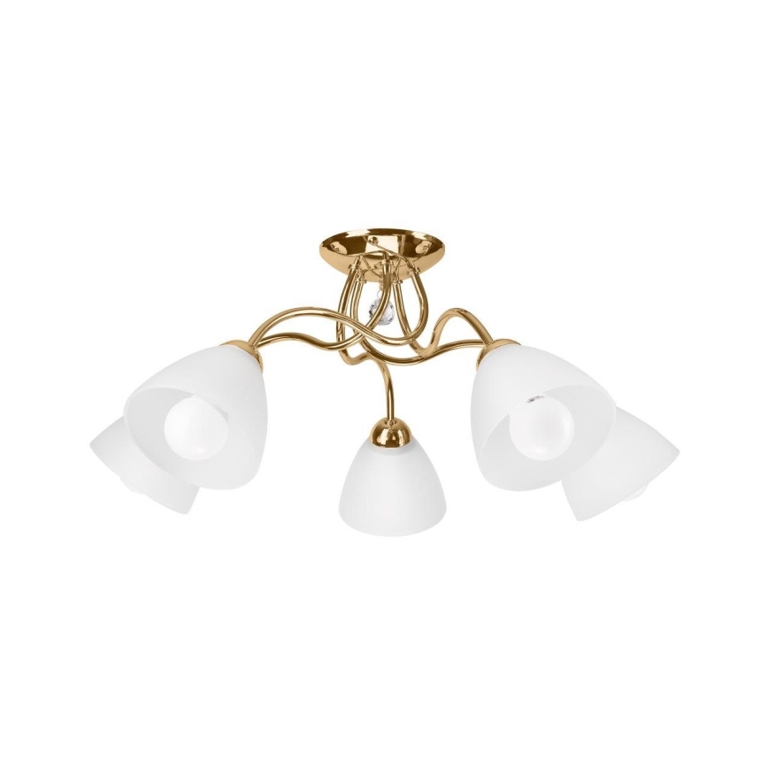 Candelabro integrado MIRANDA 1xE27/60W/230V dourado