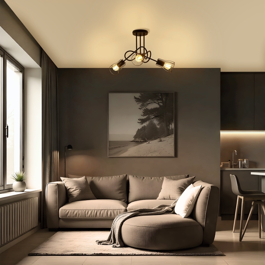 Candelabro integrado OXFORD 3xE27/15W/230V