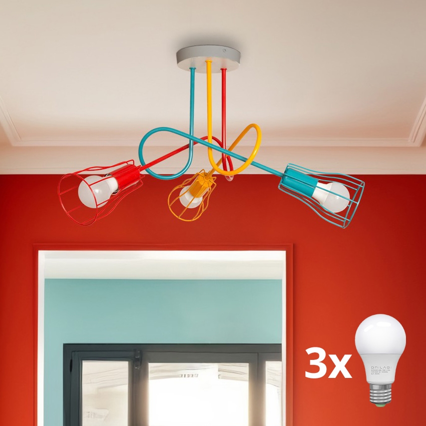 Candelabro integrado OXFORD 3xE27/15W/230V