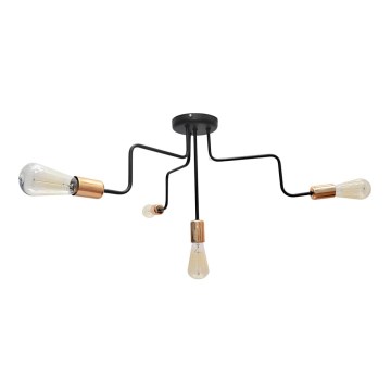 Candelabro integrado OXFORD 4xE27/15W/230V preto antigo