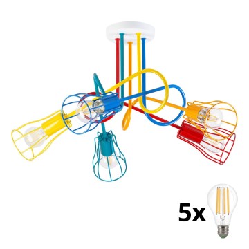 Candelabro integrado OXFORD 5xE27/15W/230V