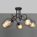 Candelabro integrado OXFORD 5xE27/15W/230V preto antigo