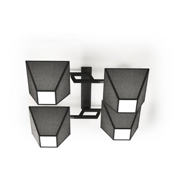 Candelabro integrado ROOF 4xE27/40W/230V preto antigo