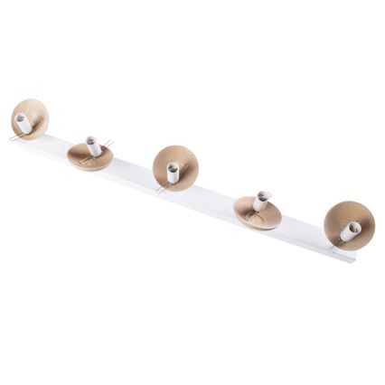 Candelabro integrado SFERA WOOD 5xE14/40W/230V