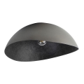 Candelabro integrado SOLARIS 1xE27/60W/230V diâmetro 33 cm prateado/preto