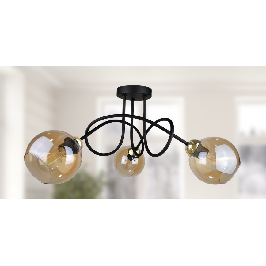 Candelabro integrado VENUS GOLD 3xE27/60W/230V