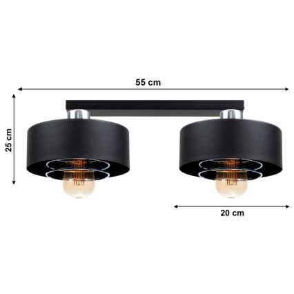 Candelabro integrado VEST 2xE27/60W/230V