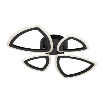 Candelabro montado à superfície 4xLED/22W/230V preto