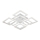 Candelabro montado à superfície 8xLED/23W/230V branco