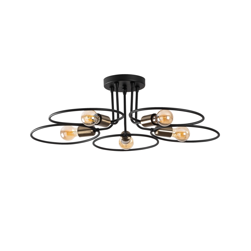 Candelabro montado à superfície CIRCLE 5xE27/40W/230V