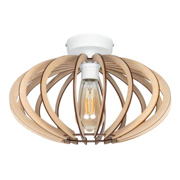 Candelabro montado à superfície EARTH 1xE27/60W/230V branco/bege