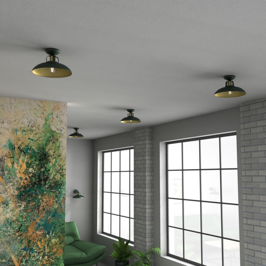 Candelabro montado à superfície FELIX 1xE27/60W/230V verde