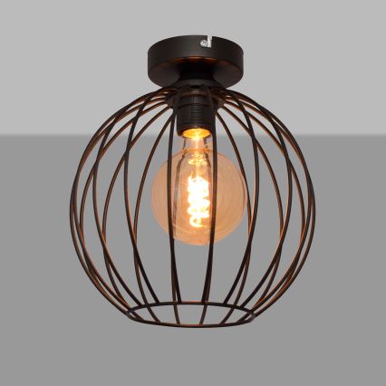 Candelabro montado à superfície MERCURE 1xE27/15W/230V d. 24 cm preto