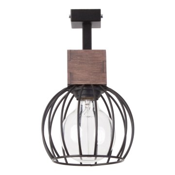 Candelabro montado à superfície MILAN 1xE27/60W/230V madeira