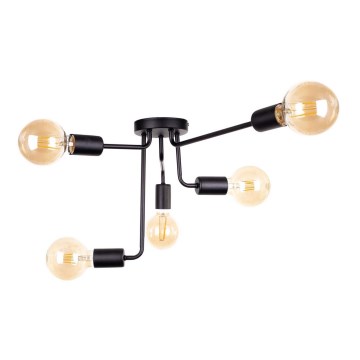 Candelabro montado à superfície NIXO 5xE27/60W/230V preto