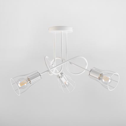 Candelabro montado à superfície OXFORD 3xE27/15W/230V branco