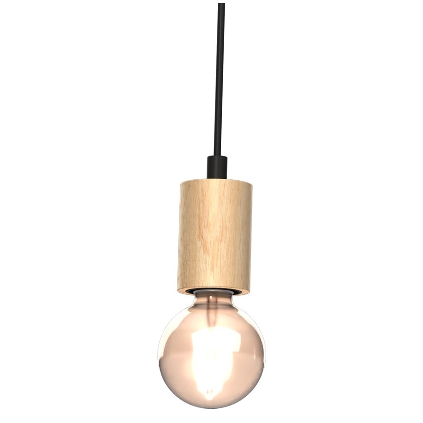 Candelabro montado à superfície VIGA 3xE27/60W/230V madeira
