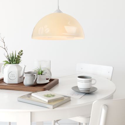 Candelabro num fio 1xE27/60W/230V café