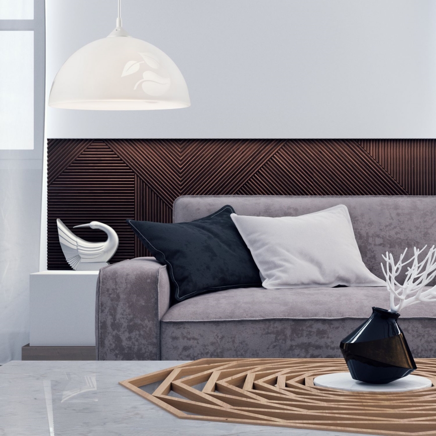 Candelabro num fio 1xE27/60W/230V folhas