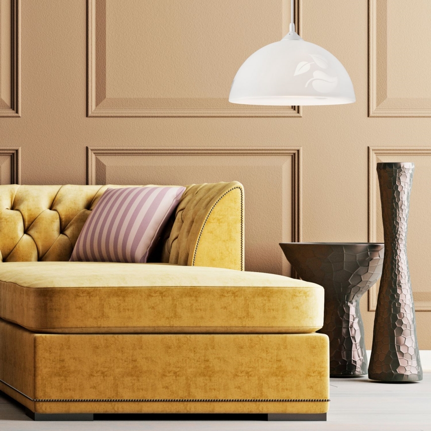 Candelabro num fio 1xE27/60W/230V folhas