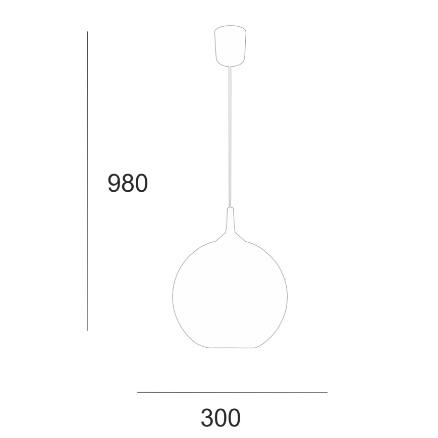 Candelabro num fio 1xE27/60W/230V