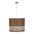 Candelabro num fio ARABESCA 1xE27/60W/230V castanho