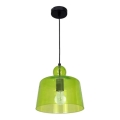 Candelabro num fio BELL 1xE27/60W/230V verde