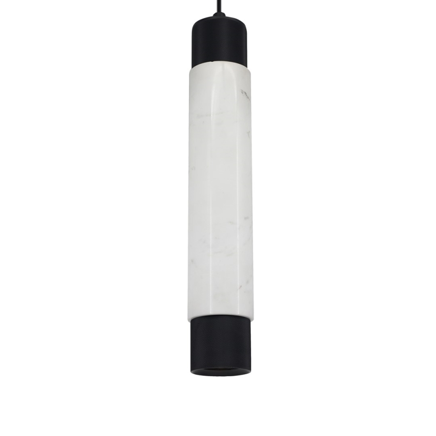 Candelabro num fio BRANCO MARBELO/PRETO 1xGU10/8W/230V