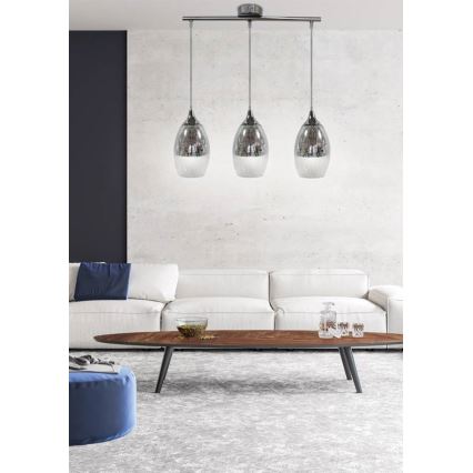 Candelabro num fio CELIA 3xE27/60W/230V