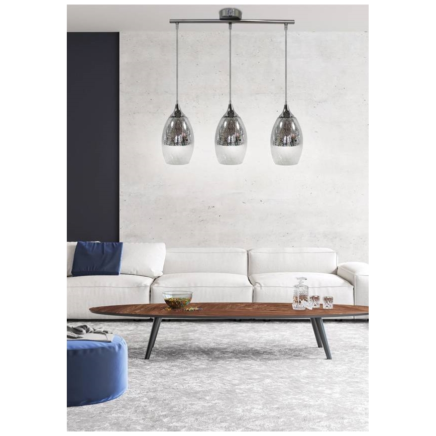 Candelabro num fio CELIA 3xE27/60W/230V