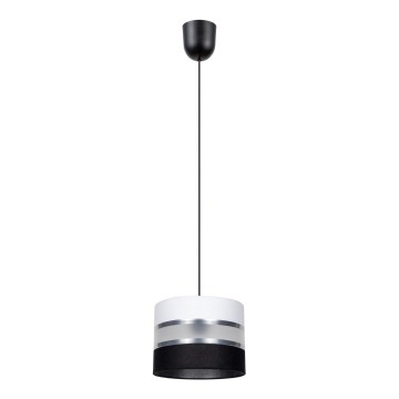 Candelabro num fio CORAL 1xE27/60W/230V preto e branco