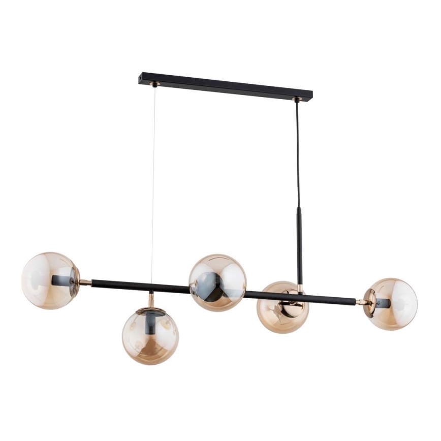 Candelabro num fio DANSA 5xE14/10W/230V bronze/preto antigo