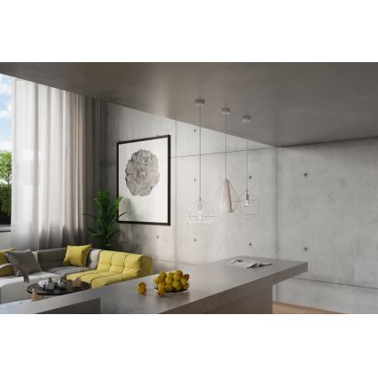 Candelabro num fio DEMI 1xE27/60W/230V branco