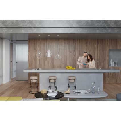 Candelabro num fio DEMI 1xE27/60W/230V branco