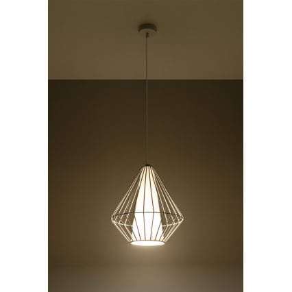 Candelabro num fio DEMI 1xE27/60W/230V branco