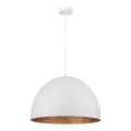 Candelabro num fio DIAMENT 1xE27/60W/230V diâmetro 50 cm branco/cobre